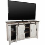 60" TV Stand w/4 doors & Shelves inside - Image 2