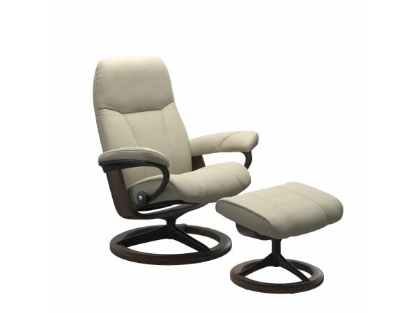 Stressless® Consul (M) Signature chair with footstool Recliners Stressless