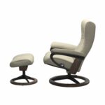 Stressless® Wing (L) Signature chair with footstool - Image 2
