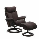 Stressless® Magic (M) Signature chair with footstool