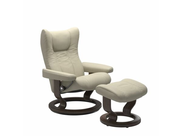 Stressless® Wing (M) Classic chair with footstool Recliners Stressless