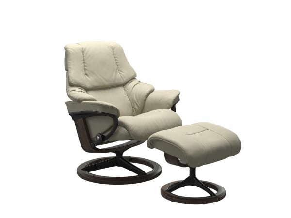 Stressless® Reno (L) Signature chair with footstool Recliners Stressless