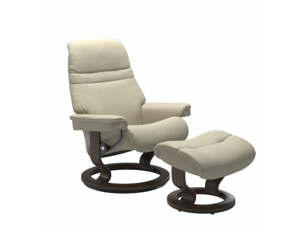 Stressless® Sunrise (L) Classic chair with footstool Recliners Stressless 9
