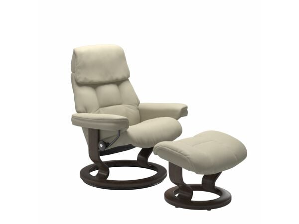 Stressless® Ruby (L) Classic chair with footstool Recliners Stressless
