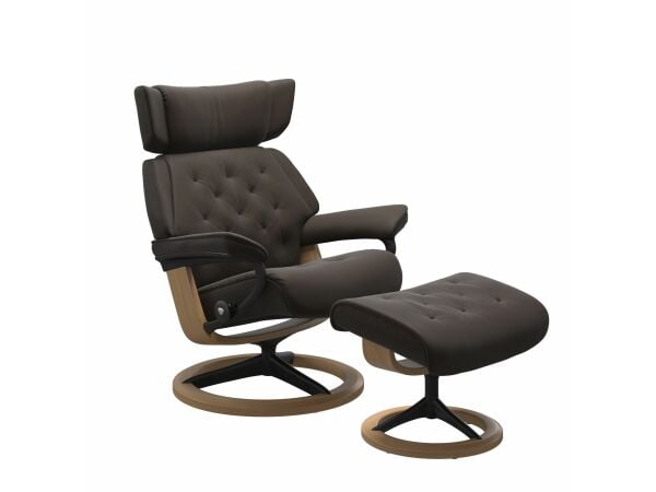 Stressless® Skyline (M) Signature chair with footstool Chairs