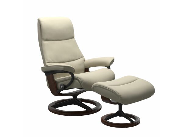 Stressless® View (M) Signature chair with footstool Recliners Stressless