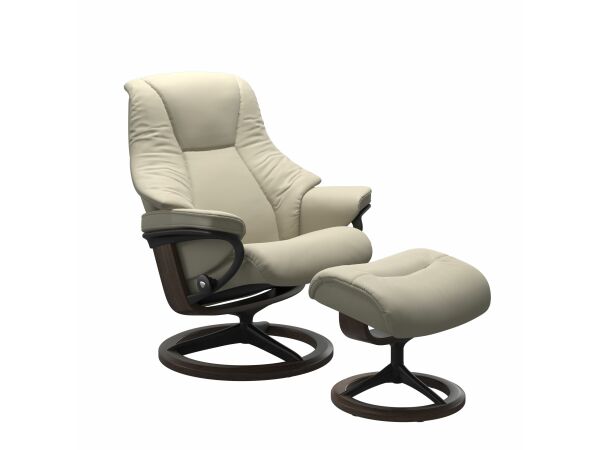 Stressless® Live (L) Signature chair with footstool Recliners Stressless