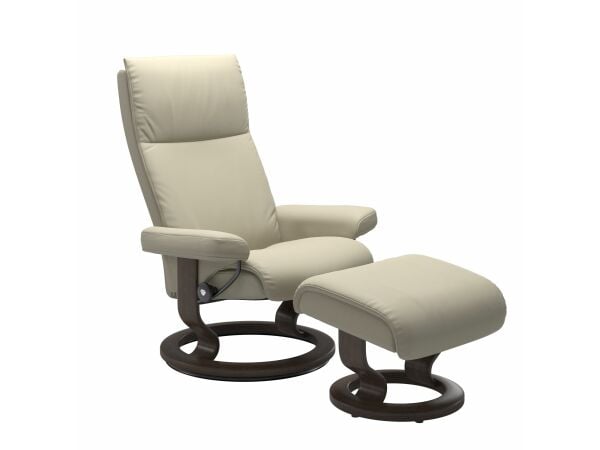 Stressless® Aura (M) Classic chair with footstool Chairs