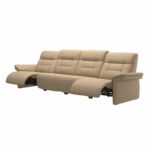 Stressless® Mary arm upholstered 4 seater with 2 Power PDDP - Image 2
