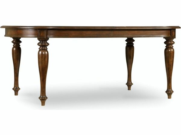 Leesburg Leg Dining Room Table with Two 18” Leaves Dining Tables Hooker Furniture