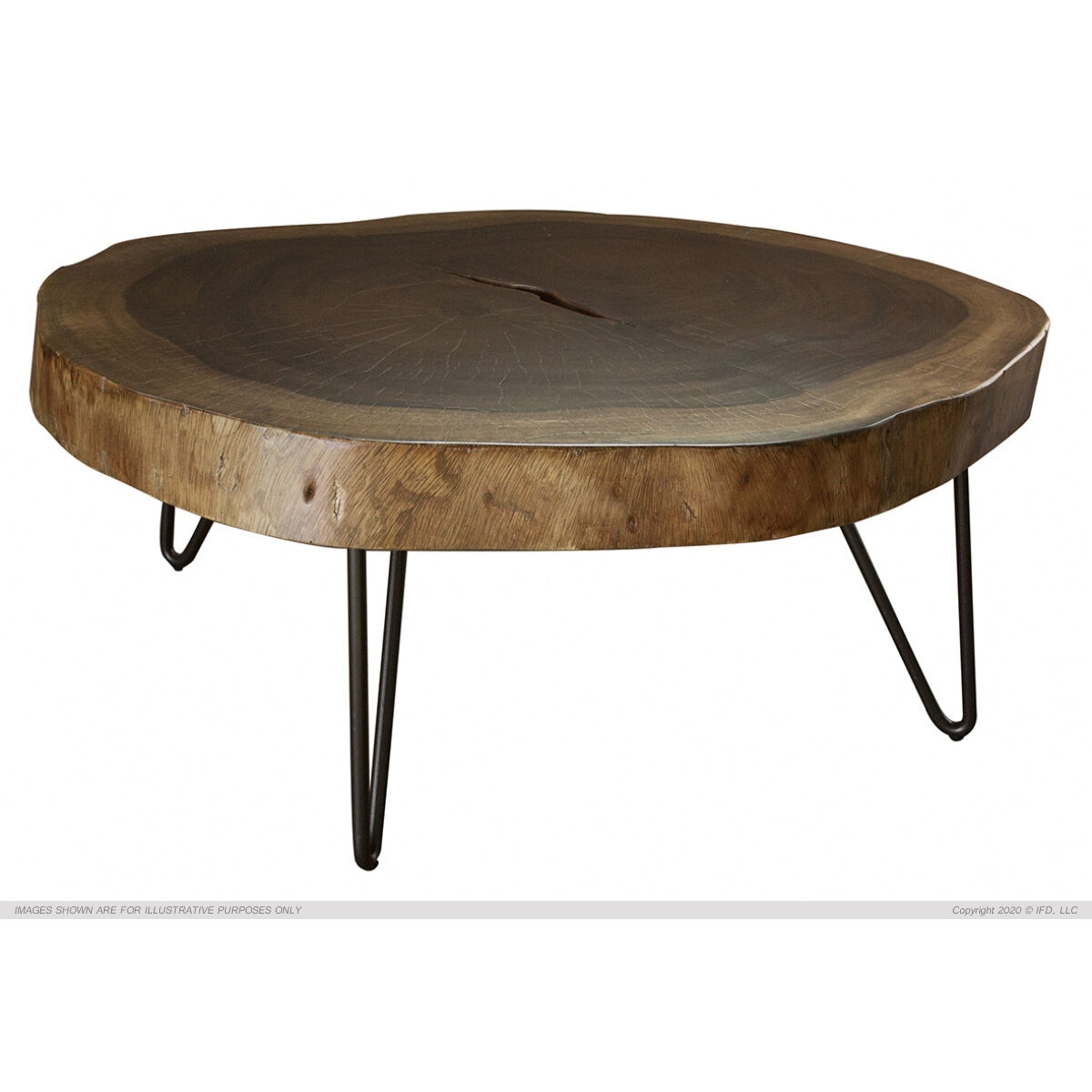 880 Vivo Authentic Live-Edge Sofa Table Cocktail & Coffee Tables 4