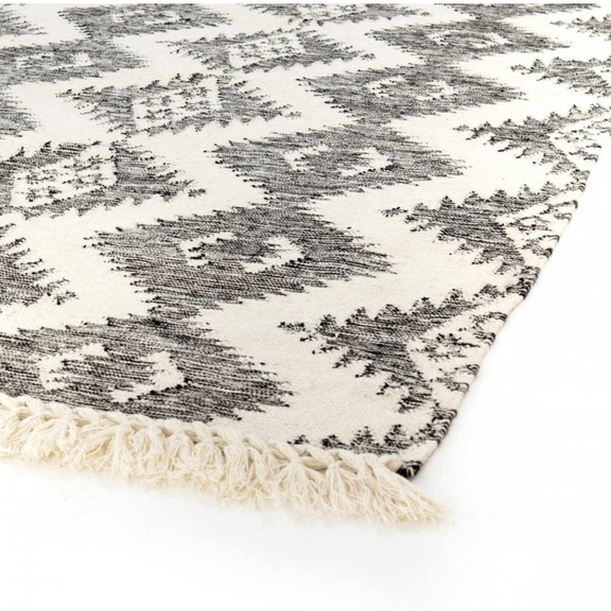 Willow Charcoal and Cream Wool Rug Rugs 8