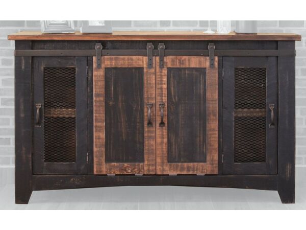 370 Pueblo Black 60" TV Stand