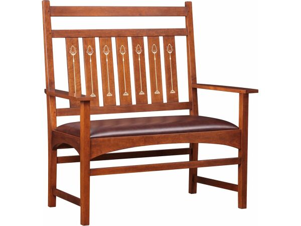 Harvey Ellis Settee, with Inlay Chairs