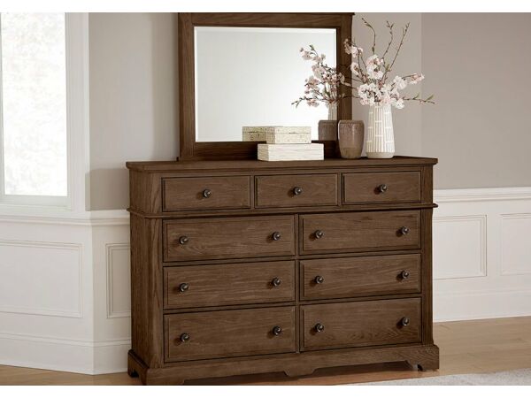 Artisan & Post Cobblestone Oak Landscape Mirror Mirrors Vaughan Bassett