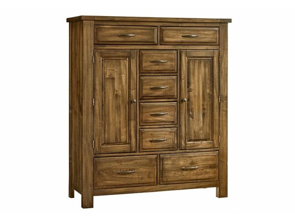 Artisan & Post Maple Road Antique Amish Sweater Chest – 8 Drawers And 2 Doors Chests Vaughan Bassett