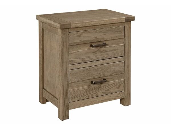 Centennial Solids Highlands Nightstand 2 Drawer Nightstands Customizable