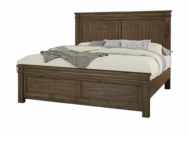 Artisan & Post Cool Rustic Mink Manison Bed with Platform Base Beds Vaughan Bassett