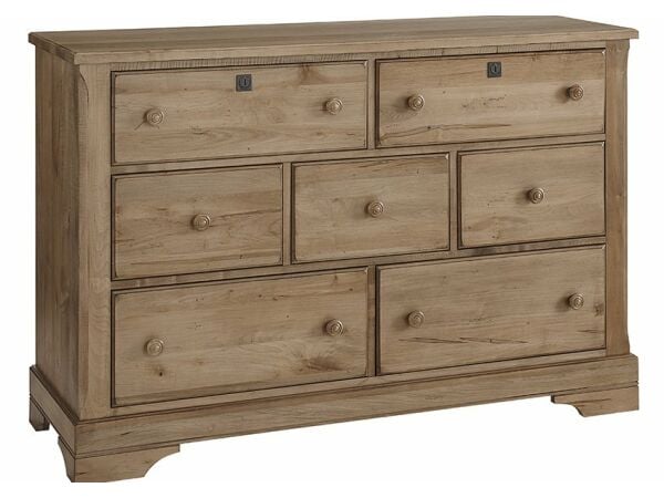 LMCO Scotsman 7 Drawer Dresser Natural Maple Dressers Customizable