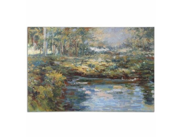 Lake James Hand Painted Canvas Art Uttermost