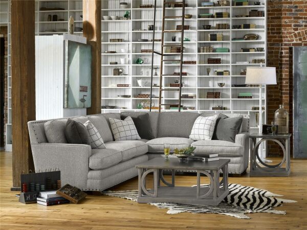 Riley Sectional Left Arm Facing 3 Cushion Sofa - Image 3