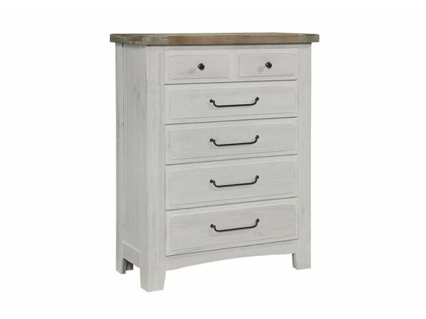 Sawmill 5-Drawer Storage Chest Alabaster 2-Tone Chests Vaughan Bassett