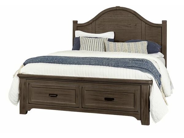 LMCO Bungalow Home Arch Storage Bed In Queen & King Folkstone Beds Customizable