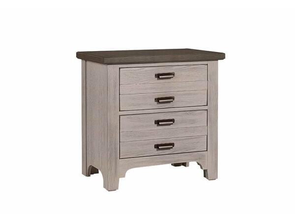 LMCO Home Bungalow Nightstands – 2 Drawer Dover Grey/Folkstone Nightstands Vaughan Bassett