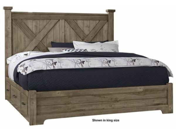Artisan & Post Cool Rustic Stone Grey Bed Beds Customizable 8
