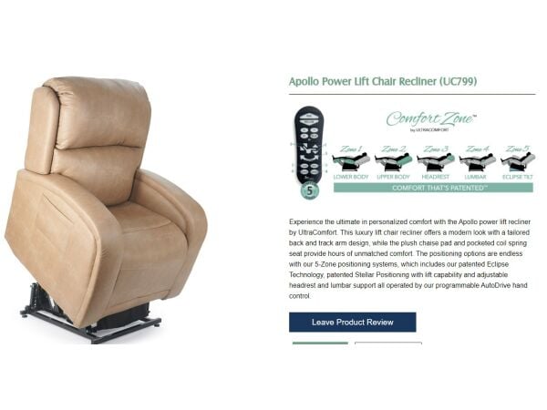 Protected: Ultra Comfort UC799 Lift Chair x 2