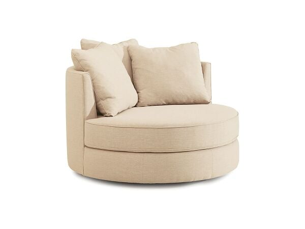 Sutton Collection Swivel Chair in Pescara Sunflower Chairs Customizable
