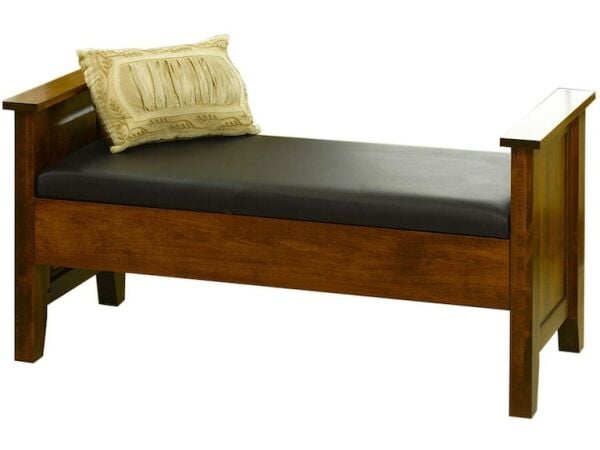 Jamestown Square Bedside Bench Chairs & Benches Amish 6