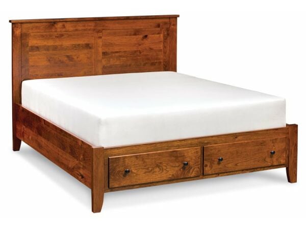 Shenandoah Bed with Footboard Storage Twin Beds Customizable