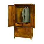 Jamestown Square Armoire (1 Clothes Rod, 2 Adjustable Shelves, And 1 Hidden Drawer Unit)