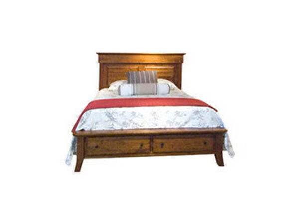 Jamestown Square Queen Bed With Footboard Drawer Unit Beds Amish