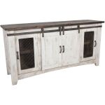 360 Pueblo White 70" TV Stand