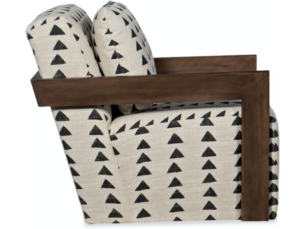 Cabell Exposed Wood Swivel Chair - Image 2