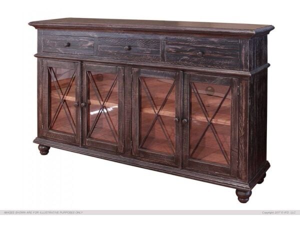 970 Vintage Media Console Entertainment Stands International Furniture Direct