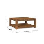 Hampton Maple Square Cocktail Table Cocktail & Coffee Tables Bassett Furniture 11