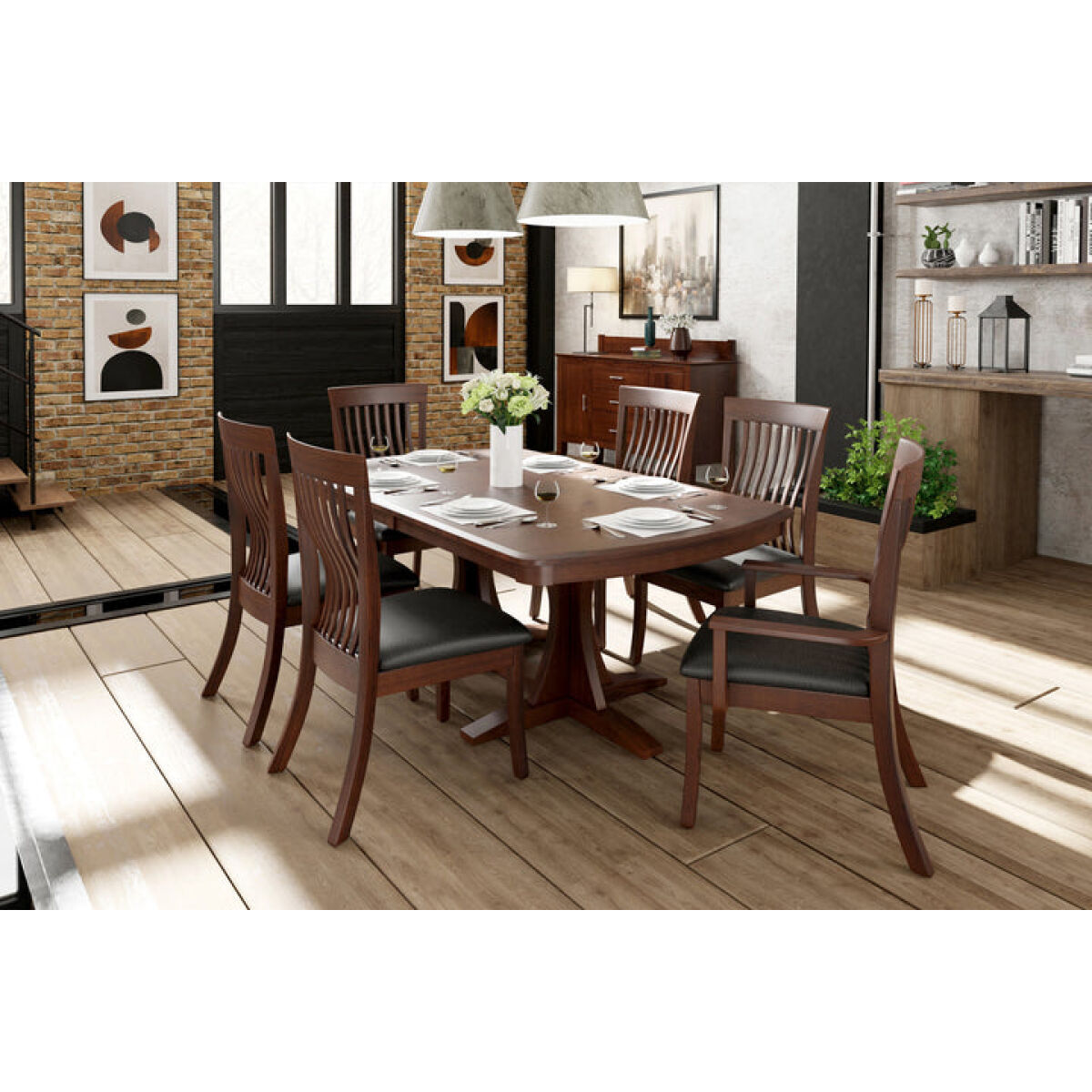 Grace Double Pedestal Table - Express – Slone Brothers Furniture ...