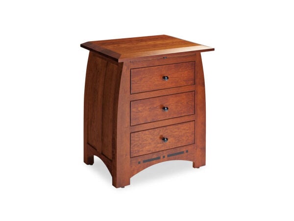 Aspen Nightstand With Drawers And Inlay Nightstands Customizable