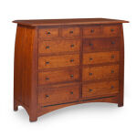 Aspen 12-Drawer Bureau With Inlay - Quickship