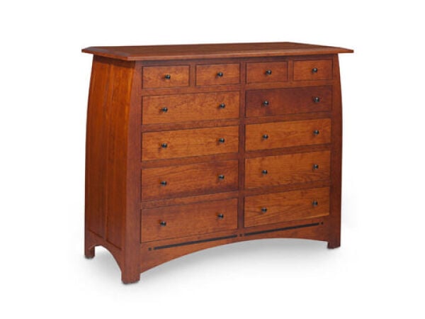 Aspen 12-Drawer Bureau With Inlay – Quickship Chests Customizable