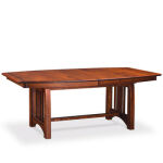 Aspen Trestle Table With Inlay - Quickship