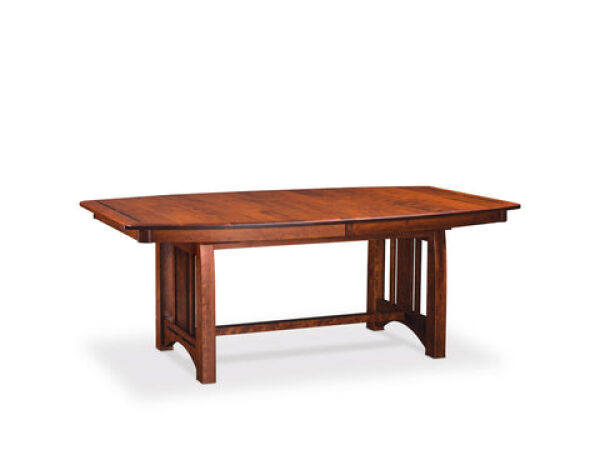 Aspen Trestle Table With Inlay – Express Dining Tables Customizable 8