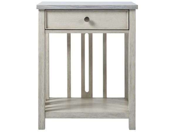 Escape-coastal Living Bedside Table With Stone Top Nightstands Universal Furniture
