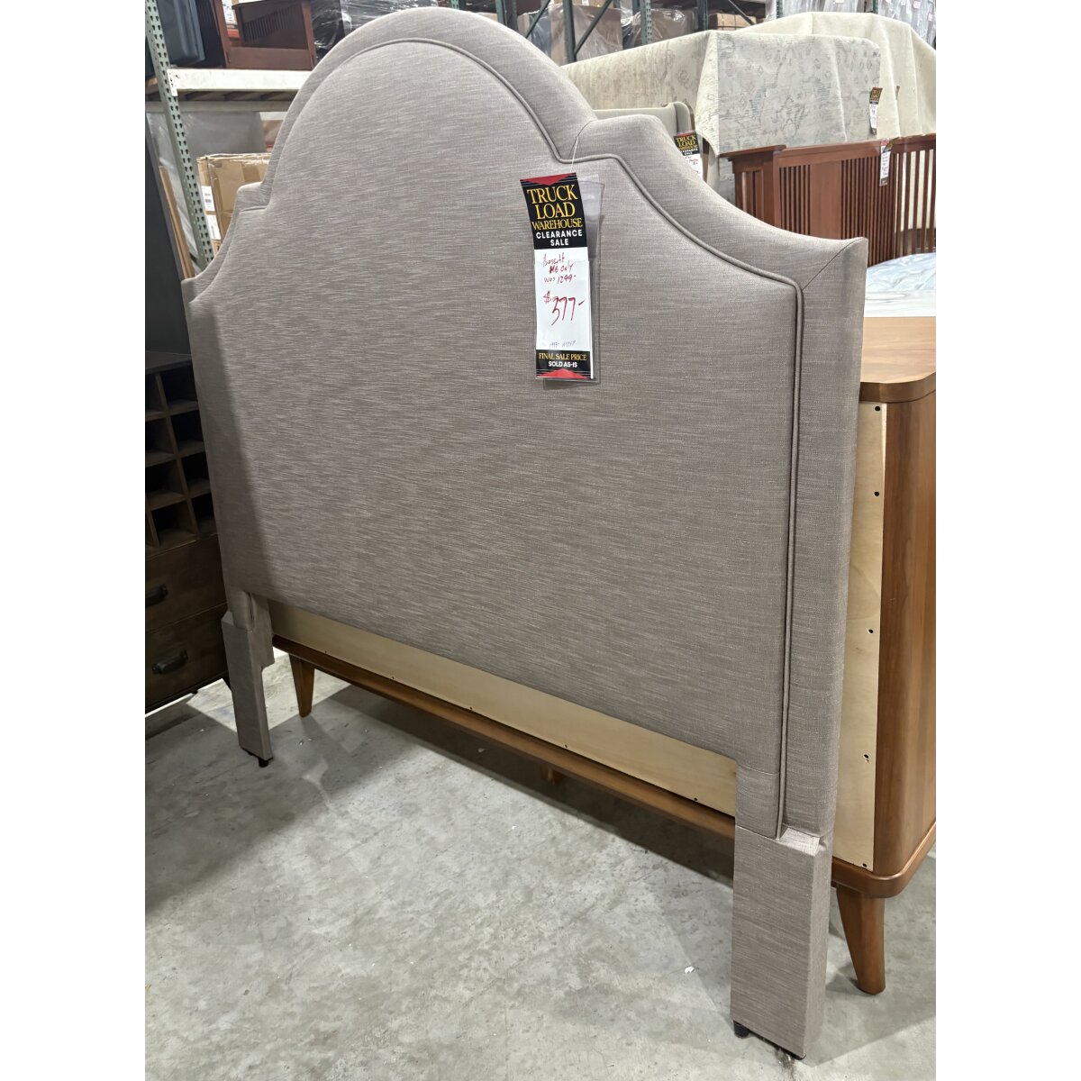 Basset Upholstered Queen Headboard (Third Headboard Shown) #1678 Clearance 11