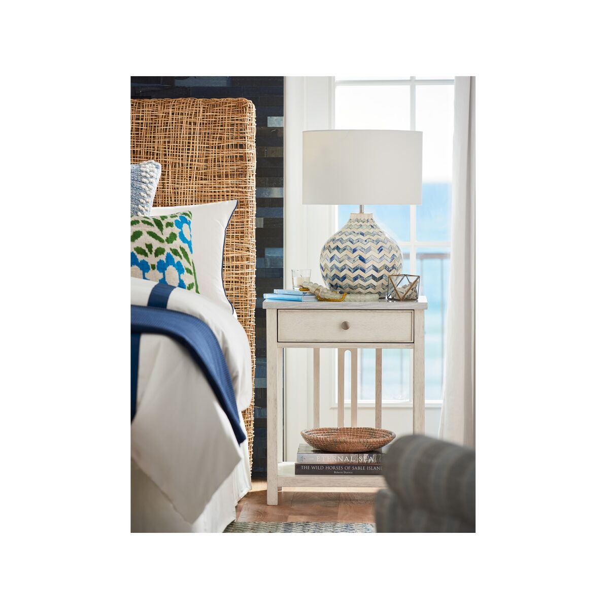 Escape-coastal Living Bedside Table With Stone Top Nightstands Universal Furniture 6