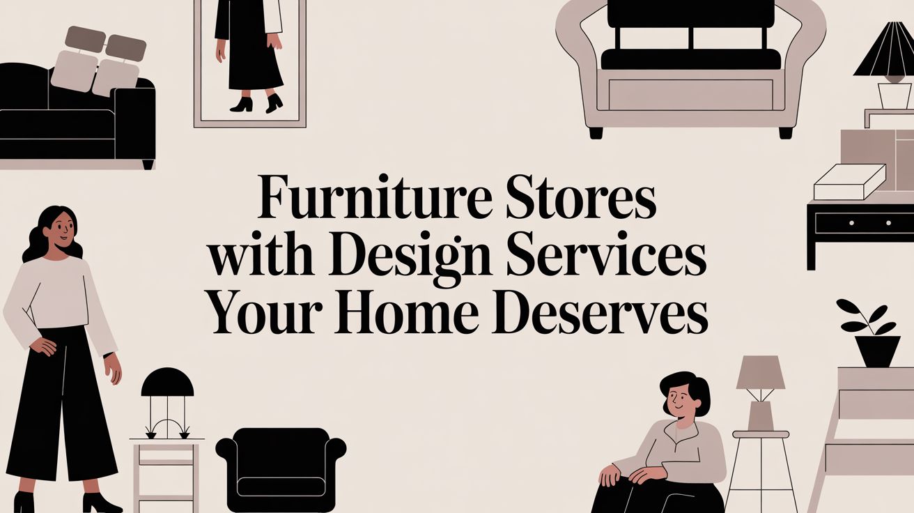 Furniture Stores With Design Services Illustration