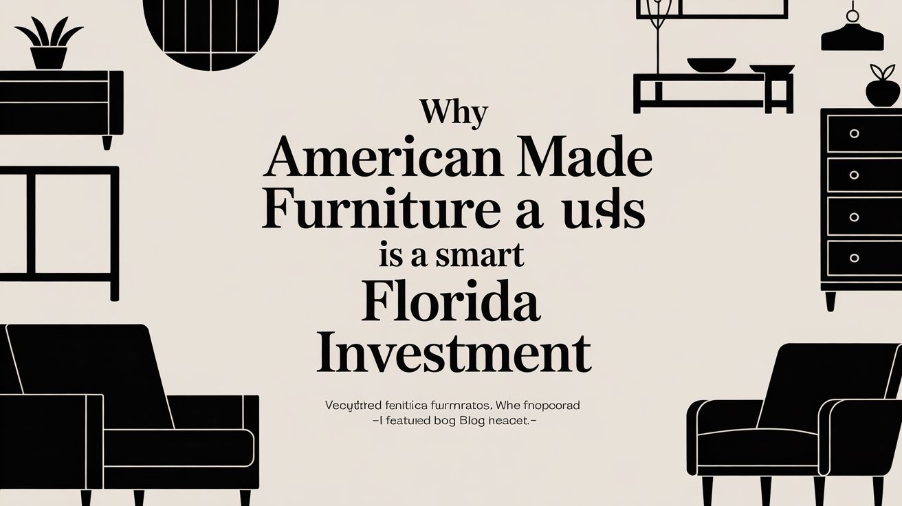 American Made Furniture Furniture Illustration